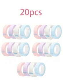 1 Roll Makeup Tools Set, Includes Eyeshadow Stickers, Breathable Eyeliner Pen, Eyelash Extension Paper Stickers, Invisible Face Makeup Tape, Instant Face Practice Makeup Tape, Face Lifting Plastic Tape, Eyeshadow Tape, Eyeliner Pen Tape (1.25cm*4.5m), Makeup Tools, Eyelash Tools, Face Lifting Tools - Multicolor - View 22