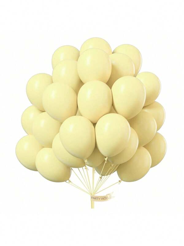 10 Stücke/30 Stücke/50 Stücke/100 Stücke hellgelbe Luftballons, gelbe Ballonbögen für Ballongirlanden als Party Dekoration, Geburtstagsdekoration, Hochzeit Jahrestag Feier
