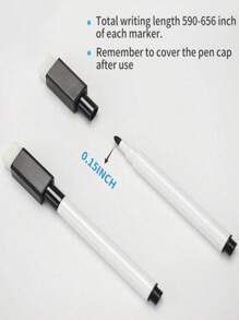 10 pezzi di pennarelli cancellabili con punte per cancellare, facili da cancellare, scrittura fluida, penne cancellabili a base d acqua creative, adatte per classe, forniture per ufficio, con punta a proiettile, di piccole dimensioni, facilmente cancellabili, graffiti, pennarelli per lavagna magnetica in colori e stili assortiti, forniture scolastiche, articoli back to school