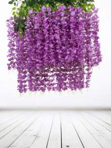 1pc UV-Resistant Artificial Pea Flower Vine - Elegant Outdoor Decor For Weddings, Home, And Garden - Perfect For Archways, Table Settings, And DIY Crafts - Ideal For Mother'S Day, Valentine's, Thanksgiving, And Easter Celebrations, Artificial Outdoor Flowers