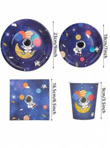 10pcs/20pcs/50pcs Outer Space Theme Birthday Party Decorations Supplies Galaxy Party Tableware Set Includes Paper Plates Napkin Cup Galaxy Space Astronauts Theme Party Decorations For Babe Shower Birthday Party