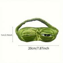 1pc Frog Eye Mask & Headband Set, Couple Sleeping Item, Funny Design
