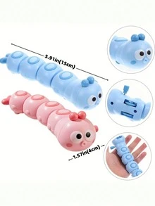1 đồ chơi thú cưng hình con sâu bướm đáng yêu có thể thu vào - Nhiều màu sắc, nhựa bền, lý tưởng cho mèo và chó, hoàn hảo để chơi tương tác và giảm căng thẳng, phù hợp với mọi kích cỡ giống chó, không cần pin, đồ chơi thú cưng vui nhộn - Nhiều màu - Xem 4