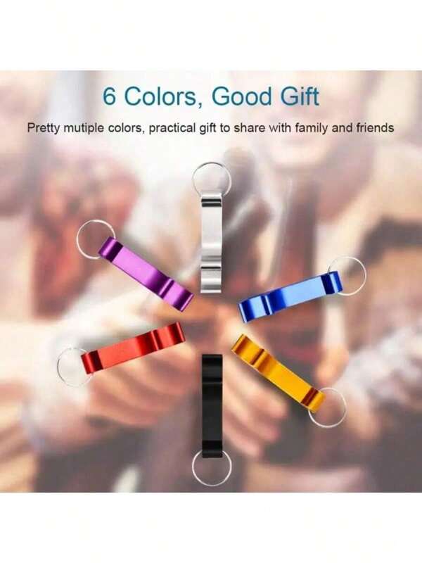 6/3/1 Beer Bottle Opener, Metal Keychain Beer Opener, Can Opener, Multifunctional Bottle Opener, Portable For Cans And Bottles, Suitable For Men And Women, Compact And Practical, Easy To Open Beer Bottles, Essential Beer Accessory For Outdoor Camping Party