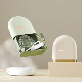 1 Pezzo Custodia Portatile per Dentiera, Scatola Portaoggetti per Apparecchi Ortodontici per Bambini e Protesi, Accessori da Bagno e Articoli per Dormitorio, Elementi Essenziali da Viaggio