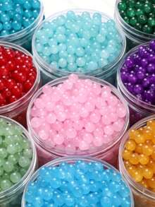 100szt 8mm Przezroczyste szklane koraliki do tworzenia biżuterii DIY Bransoletka Naszyjnik