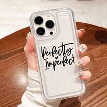 Funda para teléfono (1 unidad) con diseño de hojas, transparente y con estampado floral. Compatible con phone X/XS, XS Max, 11, 12, 13, 14, 15 y 16 - transparente - Ver 4