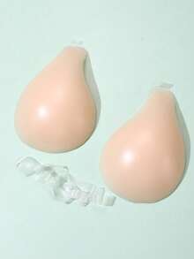 全新硅胶隐形文胸，带肩带，防滑款式，可提升和聚拢，适合婚礼、无肩带礼服、隐形内衣、连衣裙、连体裤和度假 - 杏色 - 查看 5