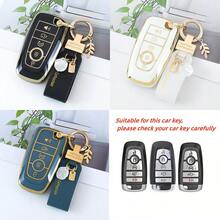 1 Pc For Ford Key Fob Cover TPU Key Case Full Protector Compatible With Ford For Fusion For Explorer For Escape For F150 For F250 For F350 For F450 For F550 For Edge For Expedition Dustproof And Anti Fall High-End Fashionable Keybag - Keychain HL3 - View 13