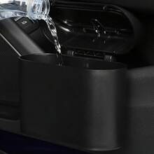 Compact Car Trash Can With Push-Open Lid - Mini Portable Bin For Cars, Homes, And Offices; Leakproof And Spill-Proof, Easy-Clean PP Plastic, Lightweight Durable Design; Trunk/Seatside Fit With Clip Mount; Odor Control And Hygienic Interior; Space-Saving, Travel-Ready, Ideal For Road Trips, Commutes, SUVs, And Desktop Use; Keeps Interiors Clean, Organized, And Tidy In Daily Driving And Workspace Environments - Multicolor - View 6