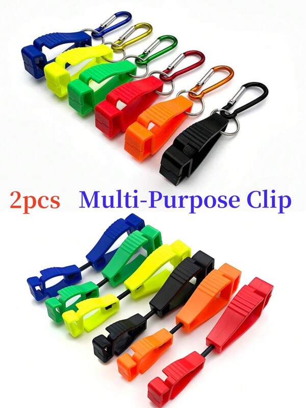 Glove Clips - Plastic Detachable Anti-Fold Glove Clips, Suitable For Daily Outdoor Work, Renovation And Tool Connection