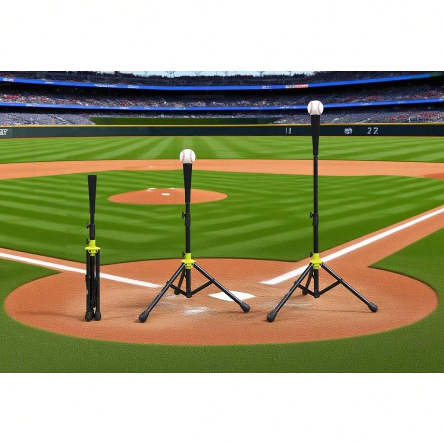 Adjustable Batting Tee, 25-39" - Black - View 1
