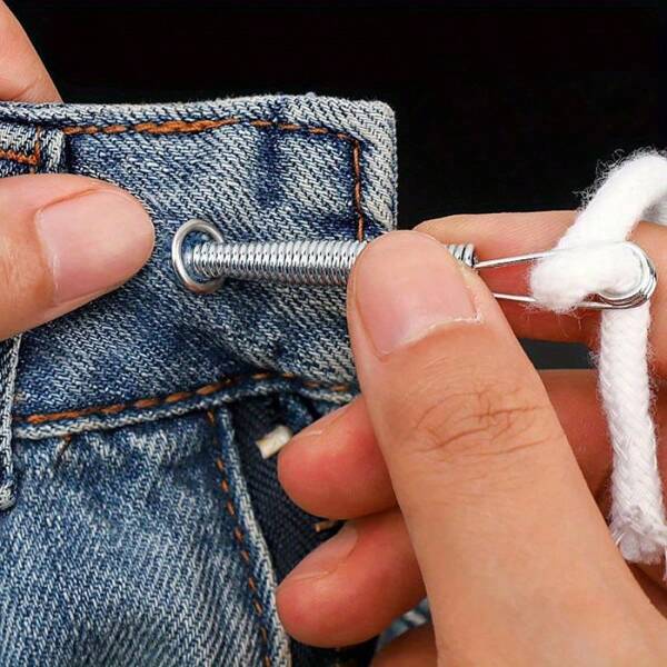 4 pezzi Infilafili elastici - Strumento flessibile e durevole di colore grigio, sicuro per infilare cordoncini e nastri elastici in spazi stretti, accessori per cucito domestico per pantaloni, cappelli, felpe