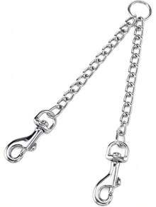 Metal Double Dog Leash Coupler, Chew-Resistant-Dual Pet Leash Extension Splitter 2 Dogs - 尺寸 S - 查看 3