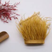 1Meter 8-10cm Colorful DIY Ostrich Feather Trims Crafts Plume Sewing Clothing Accessories White Feathers Ribbon Wedding Party Accessories - Multicolor - View 14