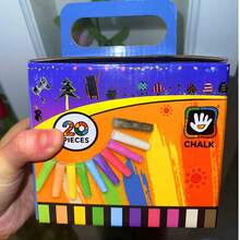 Caja de 20 piezas/Set de tizas gigantes de 5 colores, adecuada para grafitis y pintura artística al aire libre - Multicolor - Ver 7