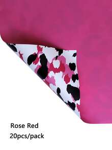20 Stücke/Packung Reißfestes Blumen-Packpapier mit Leoparden-Muster im europäischen Stil, ideal für Blumenarrangements & Geschenkverpackung