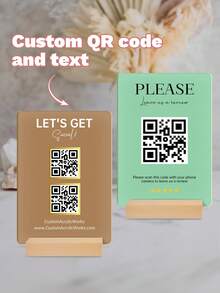 Señal de código QR de redes sociales | Señal de mini código QR | Señal de belleza | Señal de negocio | Señal de pago | Señal de salón, Señal de código QR personalizada, Señal de escanear para pagar, Señal de pequeña empresa, Decoración de tienda, Señal de redes sociales de negocios, Señal de pago, Señal de acrílico - Multicolor - Ver 8