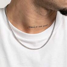 1pc Hot Classic Stainless Steel Chain Necklace For Men