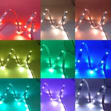 131英尺/100英尺/32.8英尺LED灯带，电视LED背光灯，5050 RGB LED灯带，带USB接口，可同步变色，可通过44键遥控器/App控制，适用于家居装饰、卧室、圣诞派对、节日房间装饰、家庭聚会等场合。 - 白色44鍵控制器-APP control - 查看 10