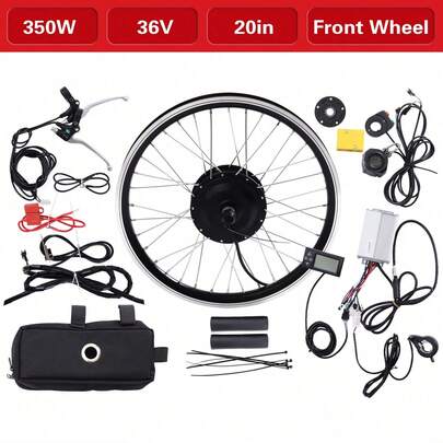 20 Zoll LCD Vorderrad Elektrofahrrad Umbausatz E-Bike Conversion Kit