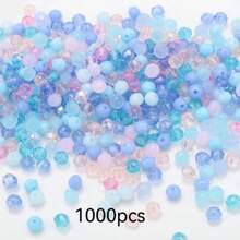 200 piezas de cuentas redondas de vidrio verde de 4mm para hacer joyas y manualidades DIY