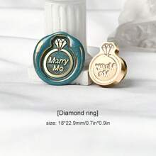 1pc Shaped Relief Wax Sealed Stamp Head, Cute Pumpkin Head/Bunny/Small House/Flower, Used For Wax Sealing DIY Cards/Envelopes/Wedding Invitations/Gifts For Friends/Desktop Decoration, School Supplies, Back To School