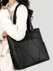 Large Capacity Handbags Women Soft Leather Shoulder Crossbody Bag Ladies Bucket Bags Retro Tote Luxury Satchel Handbag And Purse - Black - View 11