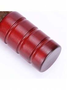 1 件沙龙发刷，软毛理发颈部掸子，木柄美发工具，返校，旅行度假必需品，女士发饰，光滑后刷，理发配件，吹风机 - 紅色 - 查看 4