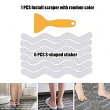 30 Piece Set Of Transparent Anti Slip Bathtub And Shower Floor Stickers - Bathtub Floor Anti Slip Tape - Easy To Stick And Remove - Prevent Slipping And Falling, Bathroom Decoration, Bathroom Accessories