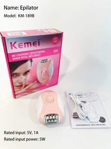 Kemei Kemei marque KM-189B épilateur femme aisselles épilateur électrique pour dame USB Rechargeable sans fil femmes tondeuse à cheveux pour aisselles, jambe, partie privée cheveux enlever la Machine