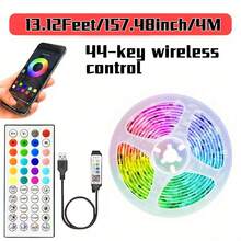 131英尺/100英尺/32.8英尺LED灯带，电视LED背光灯，5050 RGB LED灯带，带USB接口，可同步变色，可通过44键遥控器/App控制，适用于家居装饰、卧室、圣诞派对、节日房间装饰、家庭聚会等场合。 - 白色44鍵控制器-APP control - 查看 13