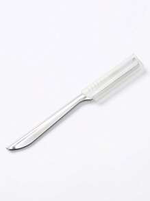 5/3/1pc Stainless Steel Eyebrow Razor With Protective Comb, Fine Blade, Perfect For Beginners, Makeup Tools