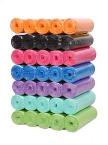 200 pièces/100 pièces Sacs poubelle ultra épais et solides, sacs poubelle ménagers ordinaires portables, petits sacs poubelle, pratiques pour économiser l'espace, pliables pour cuisine, salle de bain, salon, chambre à coucher, bureau, salle de bain, sacs poubelle en plastique (15 pièces/rouleau 100 pièces/paquet 200 pièces/deux paquets)