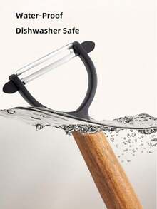 1 件不锈钢苹果削皮器、木柄土豆削皮器、蔬菜水果工具、厨房小工具、切割工具、食物、沙拉、装饰、存储、派对、生日、Rama 厨房必备炊具 - 木柄PY削皮刀 - 查看 4