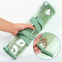 Grande borsa portadocumenti portatile e trasparente impermeabile - Cartellina espandibile con organizer interno, tasche adesive in PVC per forniture da ufficio, portadocumenti per studenti