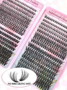 640PCS Individual Lash Clusters Large Capacity 30D+40D+50D D Curl 9-16mm Lash Clusters Natural Look&Thick&Wispy&Ultra Soft&Light Reusable Individual Segmented False Eyelashes Eyelash Extension Kit With Makeup Tools 2 Lash Brushes Beginner Use At Home Or On--Go Daily Life&Wedding&Party&Music Festival&Mother's Daylash Clusters,Eyelash Clusters,Individual Eyelashes,Lashes,Lashes - 黑色 - 查看 3