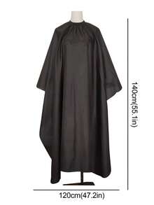 1pc Professional Salon Hair Cutting Cloth, Hair Salon Barber Hairdressing Cape, Hair Styling Hairdresser Apron, Non-Stick Hair Cutting Gown, Back To School, Travel Holiday Essentials, Hair Accessories For Women, Slick Back Brush, Barber Accessories, Hair Dryer, Hair, Barber, Hair Tools, Hair Products - Black - View 5