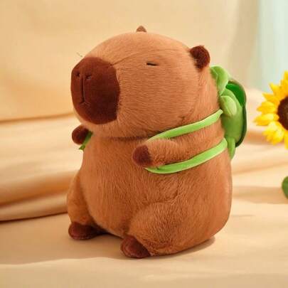 Capibara de peluche con tortuga en la espalda regalo original y divertido para navidad cumpleaños y fiestas accesorio adorable decoración habitación diseño suave y especial