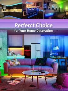 1 Set Of 1M/2M/3M/5M Black LED Strip Lights, RGB 3-Key Controller, USB Powered, 5V 5050 Wall Mounted Lights, Suitable For Home Decor, Living Room, Bedroom TV Backlighting