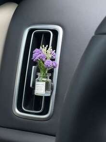 4件装汽车出风口仿真花空调夹香薰车内装饰车载香水香薰灯车用用品女 - 彩色 - 查看 13