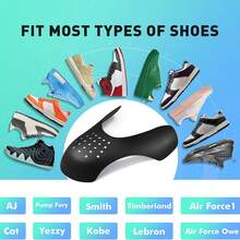 Crease Protectors Suitable For Most Sneakers, Crease Protectors, Men's 7.5-12/ Women's 5-8.5 (Black+White, Men's US Size 7.5-12), Shoe, Spring Summer Picks, Brides Maid Gifts, Room, Bedroom Decor, Bedroom Decor, Beach, Travel, For Men, For Women, Vacation,Cute Stuff - Multicolor - View 8