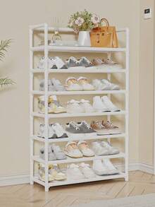 1 pieza Estantería para zapatos independiente de fácil instalación, sin necesidad de taladrar, organizador de almacenamiento de zapatos sencillo