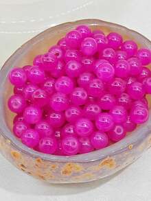 100 Stücke 8mm einfarbige Glasperlen rund für Armband, Halskette, DIY Schmuckherstellung