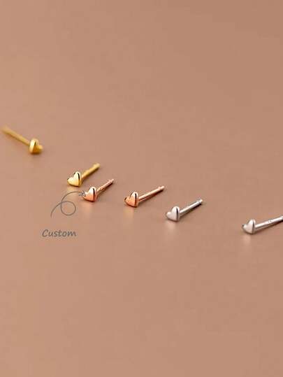  ITSMOS Små Hjärtörhängen S925 Sterling Silver Lover Stud Fina Enkla Örhängen Minimalistiska Broskörhängen Present För Kvinnor