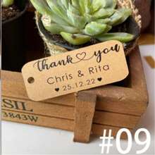 Bộ 50 thẻ quà tặng cưới cá nhân hóa kích thước 6*2cm (không bao gồm dây buộc), có thể tùy chỉnh tên và ngày tháng, dùng làm thẻ quà tặng đám cưới và thẻ túi quà. ,Tình yêu vĩnh cửu - Nhiều màu - Xem 38