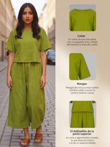 Women Two-Piece Outfits - 綠色 - 查看 5