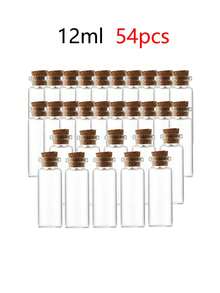 20 件 30 毫升透明玻璃管，适用于万圣节、圣诞装饰、工艺品、圣诞礼物、DIY 许愿瓶、结婚礼物、珠宝、派对礼物 - 彩色 - 查看 16