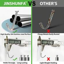 Adhesive Wall Hooks For Hanging Heavy Duty Towel Coat Hooks Waterproof Transparent Hook For Bathroom Shower Kitchen Keys Door Outdoor Home Improvement Utility Hook 8 Pack - 墨綠色 - 查看 8