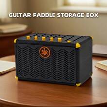 Un mini altavoz de guitarra eléctrica impreso en 3D, 3d creativo, puede almacenar púas de Guitarra, adornos musicales, juguetes de descompresión, regalos creativos, decoraciones de fiesta, para la temporada de regreso a clases, Halloween, Navidad